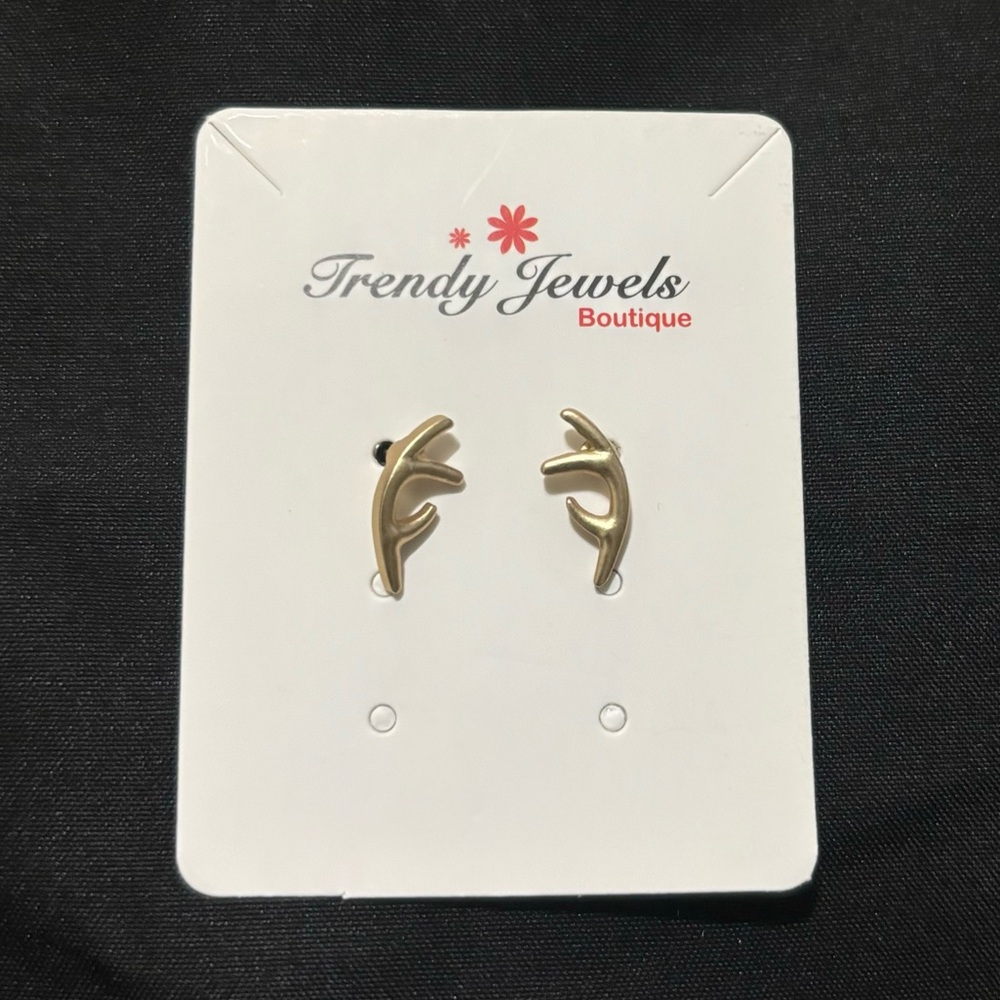 Trendy Jewels Antler Earrings